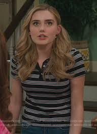 Angela healy hepburn | news break. Wornontv Angela S White Zip Down Top On American Housewife Carly Hughes Clothes And Wardrobe From Tv