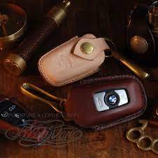 キーレス エントリー カバー bmw用 001 ダークブラウン iichi ハンドメイド クラフト作品 手仕事品の通販 革製キーホルダー レザー レザークラフト