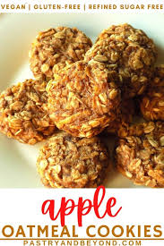 The edges have a slight crunch and the middle is soft and slightly chewy. Healthy Apple Oatmeal Cookies Pastry Beyond