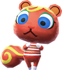 Black And White Squirrel Animal Crossing Caroline In 2020 Animal Crossing Animal Crossing Characters New Leaf