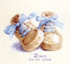 Baby Boots Birth Sampler 18 Count Aida