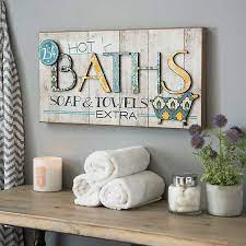 Stupell home decor laundry room funny word bathroom black and white design wall art by kimberly allen. Hot Bath Patchwork Wall Plaque Room Wall Decor Master Bathroom Decor Wall Decor