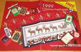 Details About Mary Hickmott Santas Sleigh Advent Calendar Cross Stitch Chart From Magazine