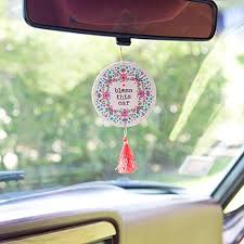 Soak Up Spills Amp Add A Little Happy To Your Car With Our Super Absorbant Car Coasters Made F Mirror Car Accessories Cute Car Accessories Car Charms Mirror