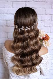 Glam Waves Classic Wedding Hair Hair Styles Wavy Wedding Hair