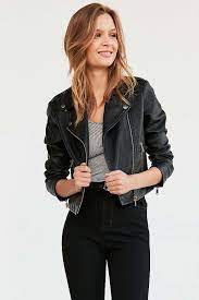 Sparkle Fade Shrunken Vegan Moto Jacket Urban Outfitters Jackets Vegan Leather Jacket Clothes Design