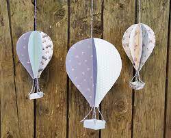 Free hot air balloon template printable. 3d Hot Air Balloons With Printable Template The Craft Blog