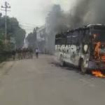 Violent Protests Allahabad Over Killing