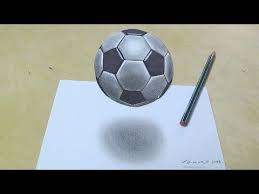 How To Draw Soccer Football Drawing 3d Floating Soccer Ball Vamos Youtube Football Drawing Drawings Ball Drawing