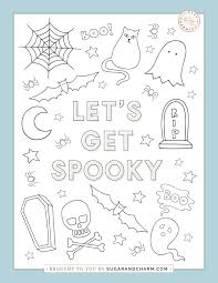 Download this running horse printable to entertain your child. Printable Halloween Coloring Pages Sugar And Charm