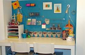 An Arts Crafts Station Perfect For Sitting And Freely Doing Leisurely Art Projects The Girls Playroom Ideas Fun Kids Art Studio Craft Room Organization Kids