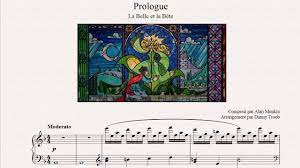 Prologue Beauty And The Beast Piano Sheet Music Youtube