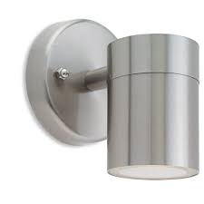 1x75w outdoor wall light, stainless steel finish & clear glass, 2 light by eglo usa (13) $144. Firstlight 5614st Fusion Single Wall Light Ideas4lighting Sku327i4l