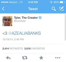 Tyler The Creator S Tweet To Azealia Banks Azealia Banks The Creator Tyler