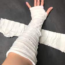 Ivory White Bandage Arm Covers Frankenstein Bride Halloween - Etsy