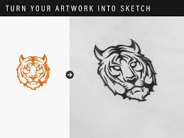Sketch Effect Logo Mockup Logo Mockup Creative Market Mockup Design