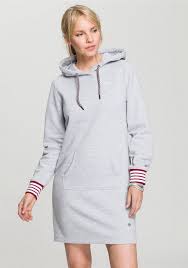 Sweatkleider mit kurzen ärmeln und print sehen sportlich aus. H I S Sweatkleid Mit Kapuze Von H I S Aus Angenehmer Kuscheliger Baumwollmischung Online Kaufen Otto