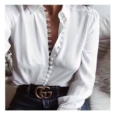 Black And White Shirt Womens Romantic Victorian Loop Button Blouse 38 Liked On Polyvore Featuring Tops Blouses Button Blouse Victorian Top Victo Casual Shirt Women Fashion Clothes