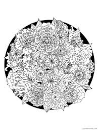Flower sketch for adults to color. Flower Mandala Coloring Pages Adult Flower Mandala Adult 14 Printable 2020 391 Coloring4free Coloring4free Com