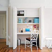 We don't have a spare room for me to have a designated home office, so i need to make use of every inch of space available. 50 Best Cloffice Turn A Closet Into An Office Ideas Closet Office Home Office Nook