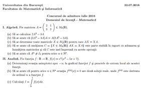 2017 07 17 brosura admitere mastere 2017. Subiecte Admitere Matematica Informatica Date In 2017 Si In Anii Anteriori Facultatea De Matematica Si Informatica Bucuresti Jitaruionelblog Pregatire Bac Si Evaluarea Nationala 2021 La Matematica Si Alte Materii Materiale Lectii