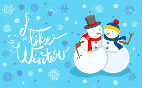Check spelling or type a new query. I Like Winter Snowman Wearing Top Hat And Knitted Scarf Sculptures Made Of Snow Hugging Couple Greeting Card With Calligraphy Text And Bokeh Effect Seasonal Holidays Celebration Flat Style Vector Royalty Free