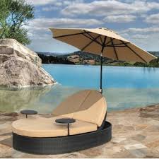 1200 93 Costco Solana Double Chaise Patio Lounge With Umbrella Double Chaise Lounge Outdoor Outdoor Chaise Double Chaise Lounge