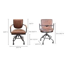 Once you have your favorite desk, make a checklist of all office essentials like. Aurelle Home Rustic Vintage Soft Brown Leather Desk Chair On Sale Overstock 10247131