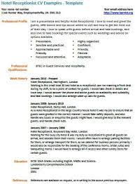 They're perfect for highly qualified jobseekers, academics, and anyone applying for work overseas. Hotel Receptionist Cv Example Cv Examples Job Resume Samples Resume Examples