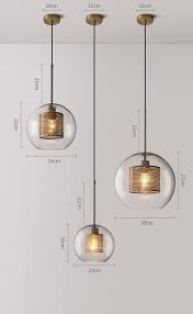 Nordic Modern New Classical Living Room Bedroom Pendant Lights Creative Clear Glass Droplight Gold Silver Lamp Body E27 Led Bulb In 2020 Glass Pendant Light Glass Pendant Lamp Pendant Light