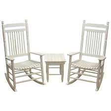 3 Piece Slat Rocker Set Rocker Chairs My Home Design Porch Decorating