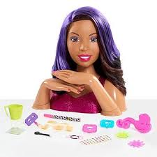 Black Barbie Styling Head Natural Hair Free Delivery On African American Hair Styling And Color Head And Nails Doll 64 99 At Truegether Head Hair Barbie Hair Natural Hair Styles