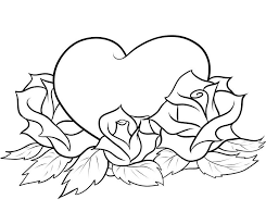 Learn about famous firsts in october with these free october printables. Free Coloring Pages Of Roses And Heart Coloring Pages Of Flowers Coloring Library