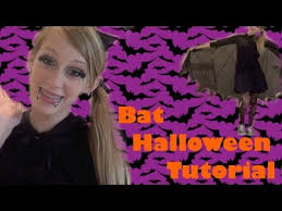 diy bat costume makeup and hair