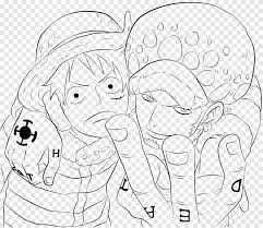 Monkey D Luffy Trafalgar D Water Law Portgas D Ace Line Art Drawing Trafalgar Law Love Television Png Pngegg I'll fight until i'm the last one standing!. monkey d luffy trafalgar d water law