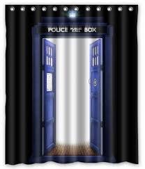 Doctor Who Shower Curtain Collection B Limited Edition Pretty Shower Curtains Doctor Who Bathroom Doctor Who Tardis