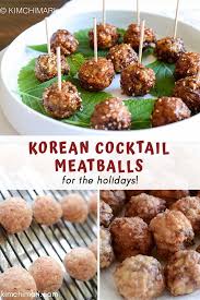 Korean Cocktail Meatballs For The Holidays Recipe Korean Appetizers Food Best Food Ever