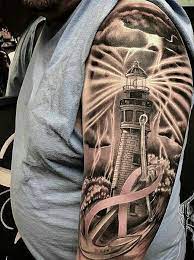 Geometrical cancer tattoos design on arm ideas for guys. Breast Cancer Tattoos Popular Designs Ideas 2021