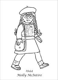 American Girl Coloring Pages Coloring Pages For Girls American Girl Molly Coloring Pages To Print