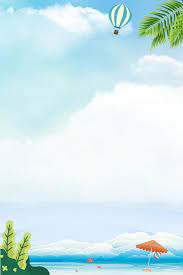 literary branches and leaves beach balloon blue sky white clouds summer fresh simple colorful backgrounds summer background images summer backgrounds