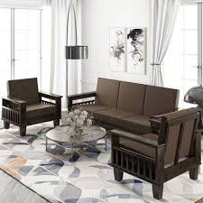 Brands such as tropitone, tommy bahama, patio republic & more! Allie Wood Wooden Sheesham Sofa Set For Living Room Brown Cushion Fabric 3 1 1 Teak Finish Brown Cushion Sofa Set Price In India Buy Allie Wood Wooden Sheesham Sofa Set
