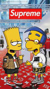 19 bape bart wallpapers on wallpapersafari. Supreme Simpsons Iphone Wallpapers Wallpaper Cave