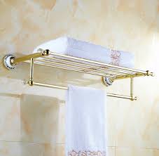 Home basics 3 tier chrome plated steel over the door towel rack with ceramic knobs. Solid Copper Luxury Crystal Gold Design Towel Rack Modern Bathroom Accessories Towel Bars Shelf Ceramic Base Towel Holder Piece Specifications Price Quotation Ecvv Industrial Products