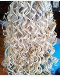 Blonde Curly Perm Permed Hairstyles Spiral Perm Long Hair Perm