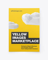 Download A4 Paper Mockup In Stationery Mockups On Yellow Images Object Mockups PSD Mockup Templates