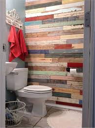 Here are some of our favorite ways to fill an empty wall in your bathroom. Creative 41 Diy Pallet Bathroom Walls Ideas 62 Diy Bathroom Renovation Wood Wall Salvaged Fence And 6 Pallet Wall Bathroom Pallet Bathroom Diy Pallet Wall
