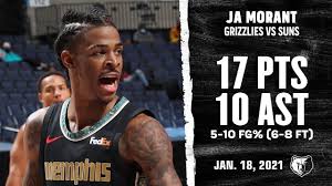 Learn about ja morant's height, real name, wife, girlfriend & kids. Ja Morant Double Double Tallies 17pts 10ast Vs Suns Highlights Nba Season 2020 21 Youtube