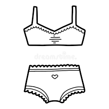 Coloring coloring page clothes underwear. Coloring Book Underwear Stock Vector Illustration Of Coloration 146434439