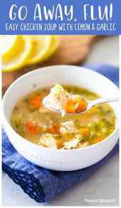 Homemade Chicken Soup For Flu Season Peanut Blossom