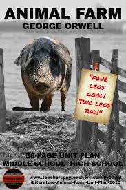 Download And Print This Animal Farm Unit Plan For Middle School And High School English Literature Students It Farm Unit Literature Lesson Plans Literature